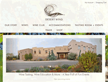 Tablet Screenshot of desertwindwinery.com